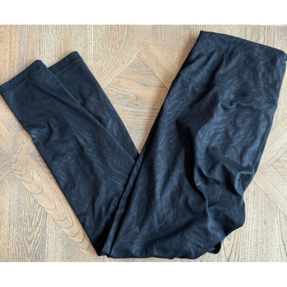 SWEATY BETTY All Day Leggings Black Zebra Full Length EUC Size 16 XL